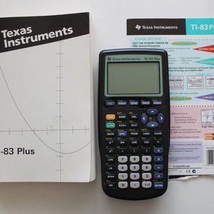 Texas Instruments TI-83 Plus Graphing Calculator Instruction Manual Included